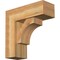 Ekena Millwork Westlake Block Rough Sawn Bracket w/ Offset Brace, Western Red Cedar, 8"W x 22"D x 22"H BKT0806X22X22WTL05RWR - alternate 1